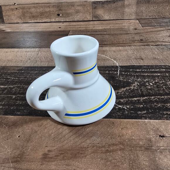 Post Toasties Cereal Wide Bottom Ceramic Travel Coffee Mug Cup No Spill Mug 1980 - Picture 2 of 6